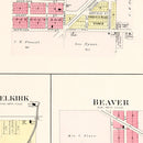 Vintage Map of West Branch, Michigan 1903