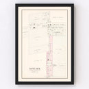 Vintage Map of Lone Jack, Missouri 1904