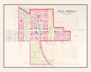 Vintage Map of Blue Springs, Missouri 1904