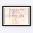Vintage Map of Blue Springs, Missouri 1904