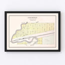 Vintage Map of Courtney, Missouri 1904