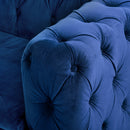 84.06" Inch Width Traditional Square Arm removable cushion 3 seater Sofa