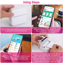 Pocket Wireless Thermal Printer Portable Mini Sticker Maker Machine Rechargeable Inkless Photo PrinterÊfor Printing Label Journal Study Notes Memo Pho by GBruno Store