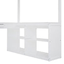 Loft Bed With Drawers, Cabinet, Shelves With Desk