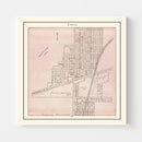 Vintage Map of Cecil, Ohio 1905
