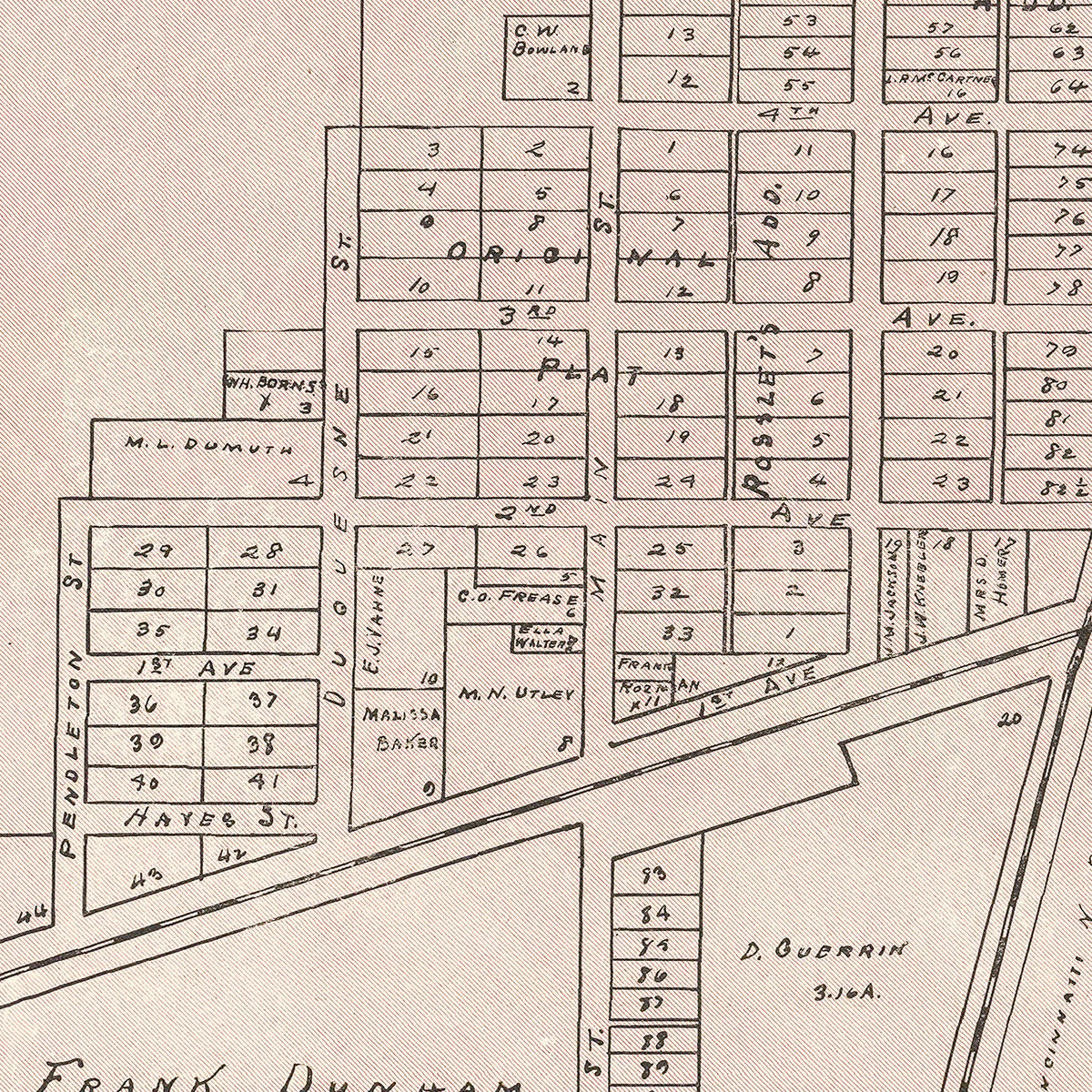 Vintage Map of Cecil, Ohio 1905, photo 2 of 5