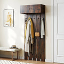 Entryway Wall Coat Rack Wall Mounted Coat Clothes Rack by LJGDeals