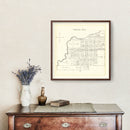Vintage Map of Grover Hill, Ohio 1905