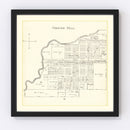 Vintage Map of Grover Hill, Ohio 1905