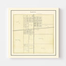 Vintage Map of Latty, Ohio 1905