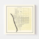 Vintage Map of Oakwood, Ohio 1905