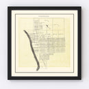 Vintage Map of Oakwood, Ohio 1905
