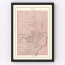 Vintage Map of Payne, Ohio 1905