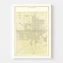 Vintage Map of Paulding, Ohio 1905