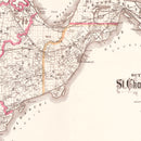 Vintage Map of Saint Charles County, Missouri 1905
