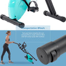 Exercise Bike Folding Stationary Bikes For Home With 16 Level Magnetic Resistance
