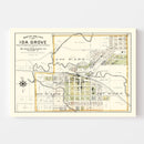 Vintage Map of Ida Grove, Iowa 1906