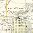 Vintage Map of Ida Grove, Iowa 1906