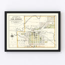 Vintage Map of Ida Grove, Iowa 1906