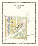 Vintage Map of Battle Creek, Iowa 1906