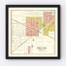 Vintage Map of Waushara County, Wisconsin 1906