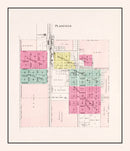 Vintage Map of Plainfield, Wisconsin 1906
