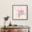 Vintage Map of Wild Rose, Wisconsin 1906