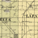 Vintage Map of Walworth County, Wisconsin 1907