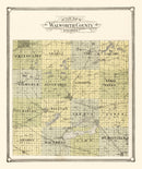 Vintage Map of Walworth County, Wisconsin 1907