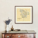 Vintage Map of Walworth, Wisconsin 1907