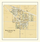 Vintage Map of Walworth, Wisconsin 1907