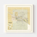 Vintage Map of Sharon, Wisconsin 1907