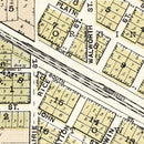 Vintage Map of Sharon, Wisconsin 1907
