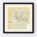 Vintage Map of Sharon, Wisconsin 1907