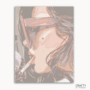 Smoking Woman Pop Art