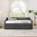 Upholstered Daybed With USB Charging & Pull Out Bed by HouseOfZazla
