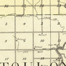 Vintage Map of Stark County, Illinois 1907