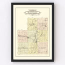 Vintage Map of Stark County, Illinois 1907