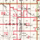 Vintage Map of Saunders County, Nebraska 1907