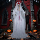 Halloween Animatronic Standing Bride 7.2 FT Haunted House Decoration by LJGDeals