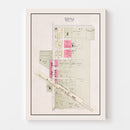 Vintage Map of Ithaca, Nebraska 1907