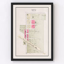 Vintage Map of Ithaca, Nebraska 1907