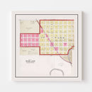 Vintage Map of Ashland, Nebraska 1907
