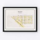 Vintage Map of Memphis, Nebraska 1907