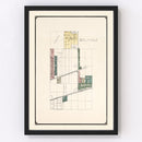 Vintage Map of Seelyville, Indiana 1907
