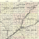 Vintage Map of Crawford County, Iowa 1908