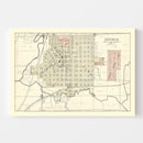 Vintage Map of Denison, Iowa 1908