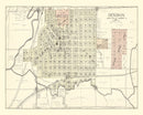 Vintage Map of Denison, Iowa 1908