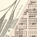 Vintage Map of Manilla, Iowa 1908