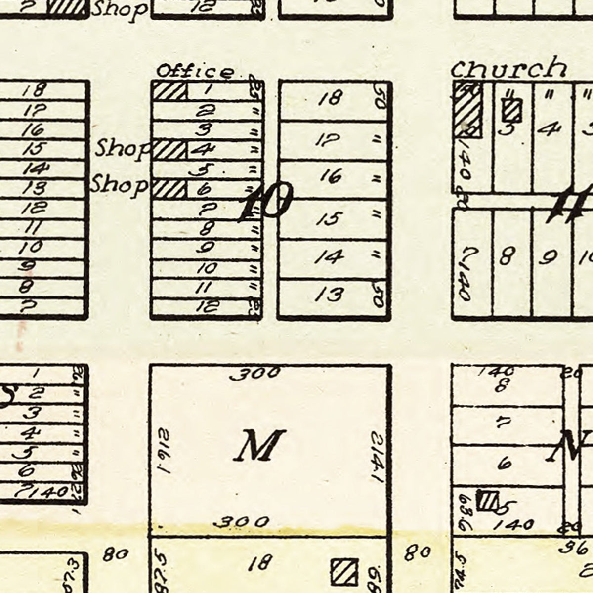 Vintage Map of Bancroft, Nebraska 1908, photo 2 of 5